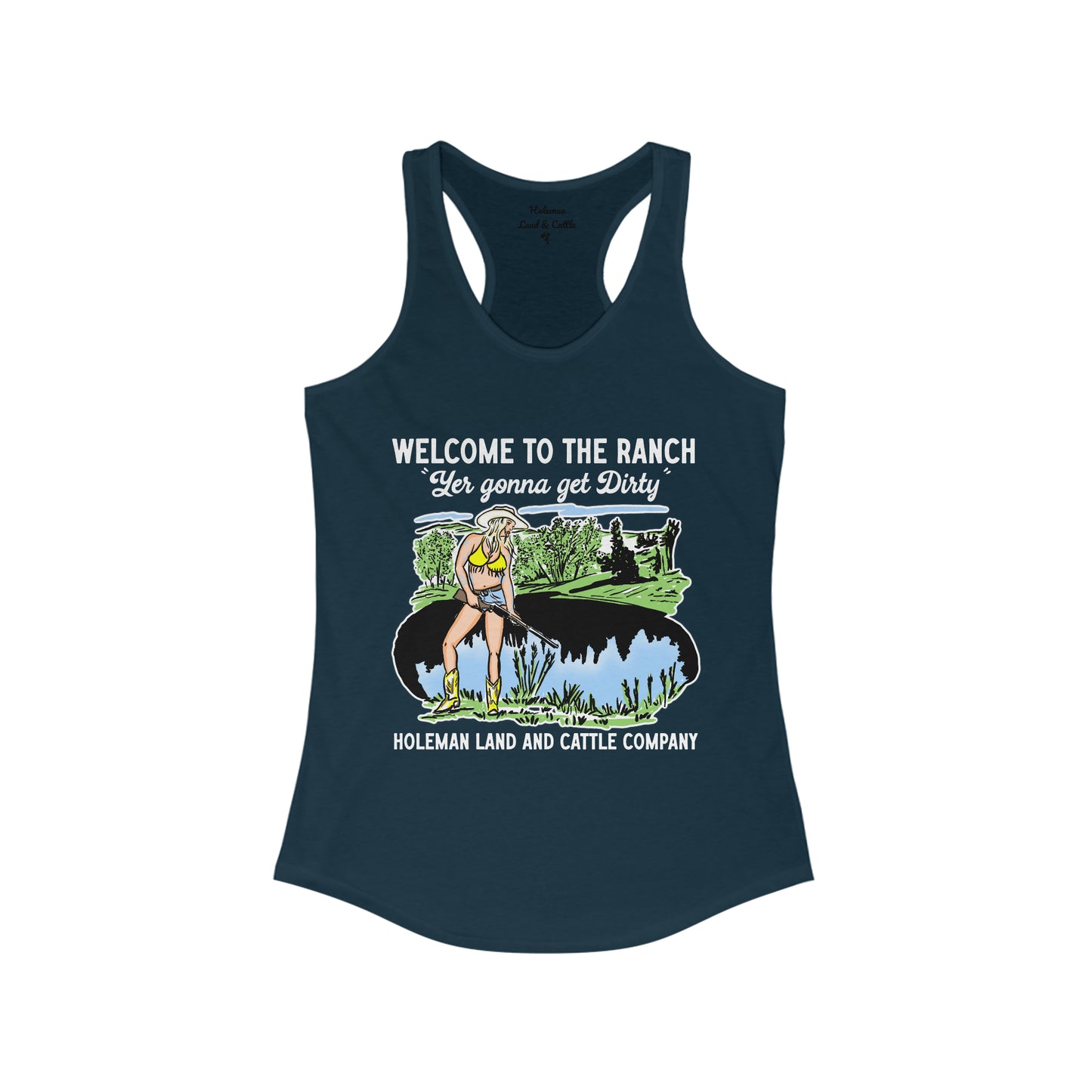 "Welcome to the Ranch" Women's Racerback Tank