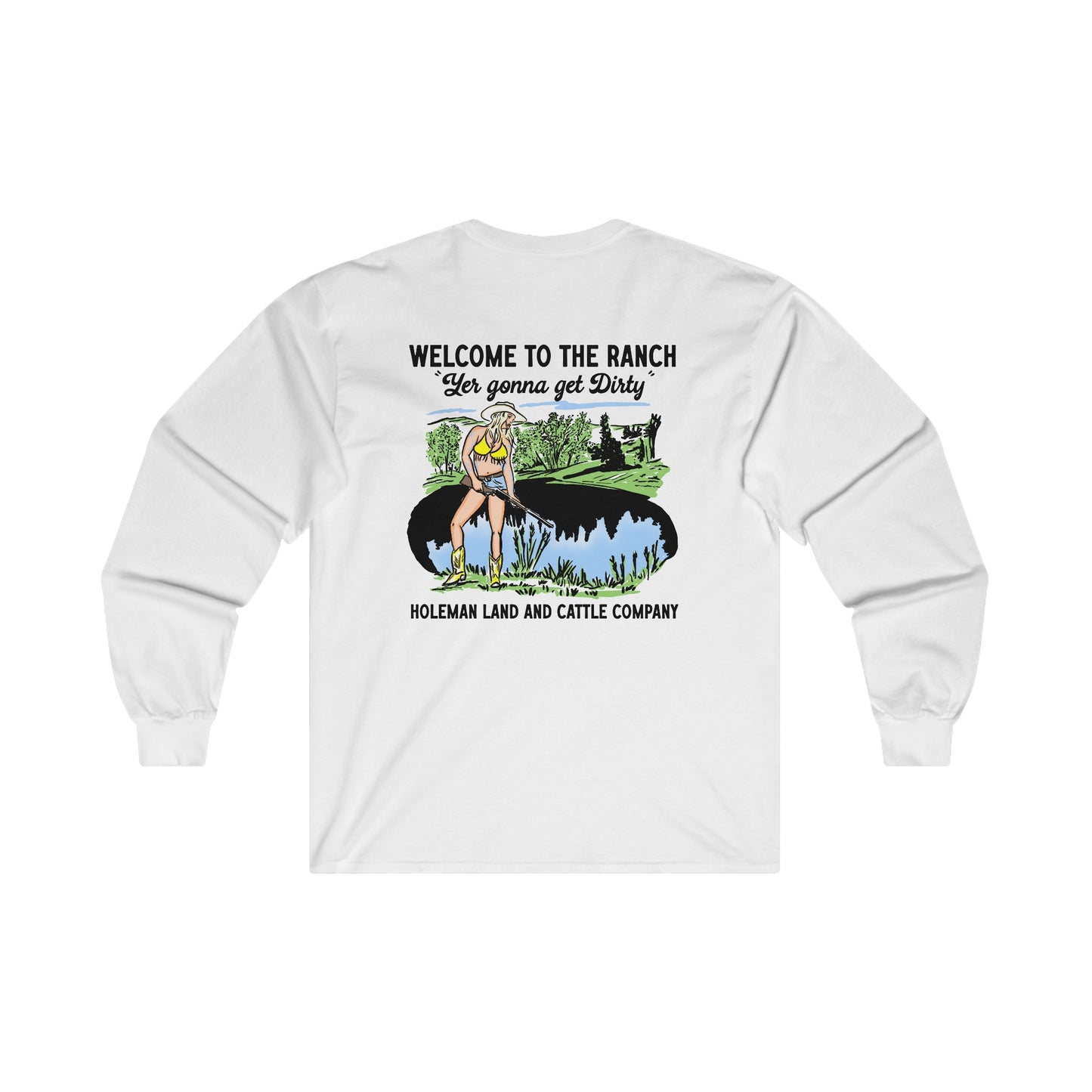 "Welcome to the Ranch" Long Sleeve Tee