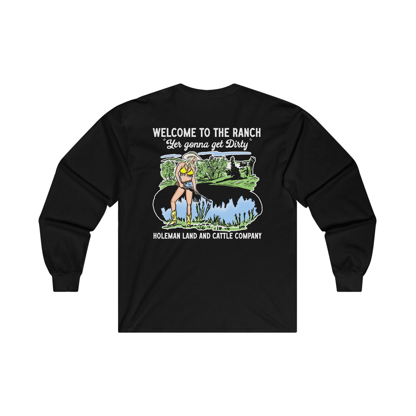 "Welcome to the Ranch" Long Sleeve Tee