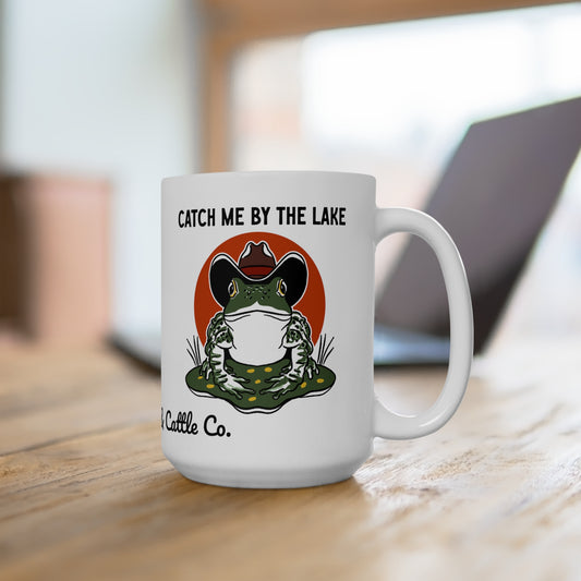 "Catch Me by the Lake" Ceramic Mug 15oz