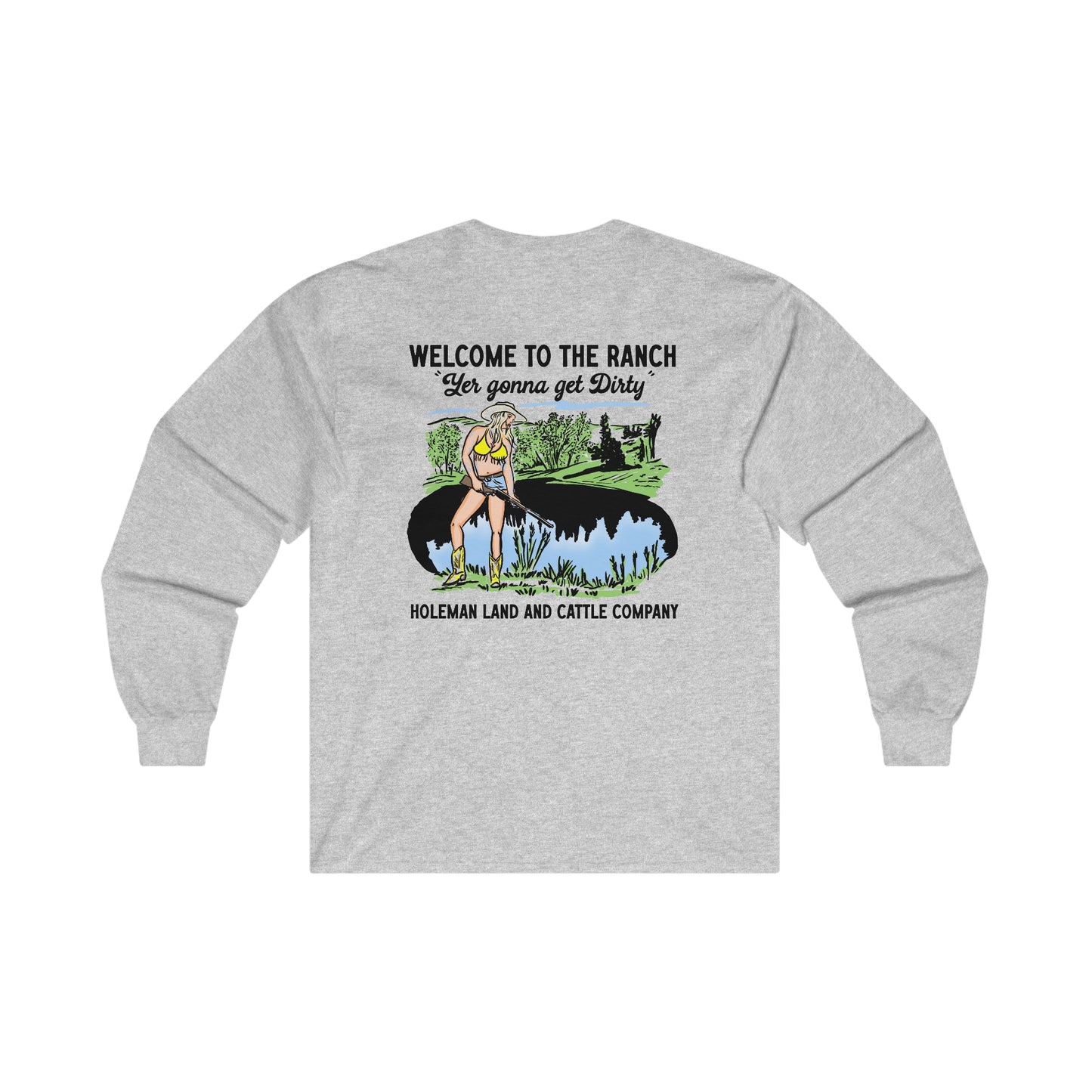 "Welcome to the Ranch" Long Sleeve Tee