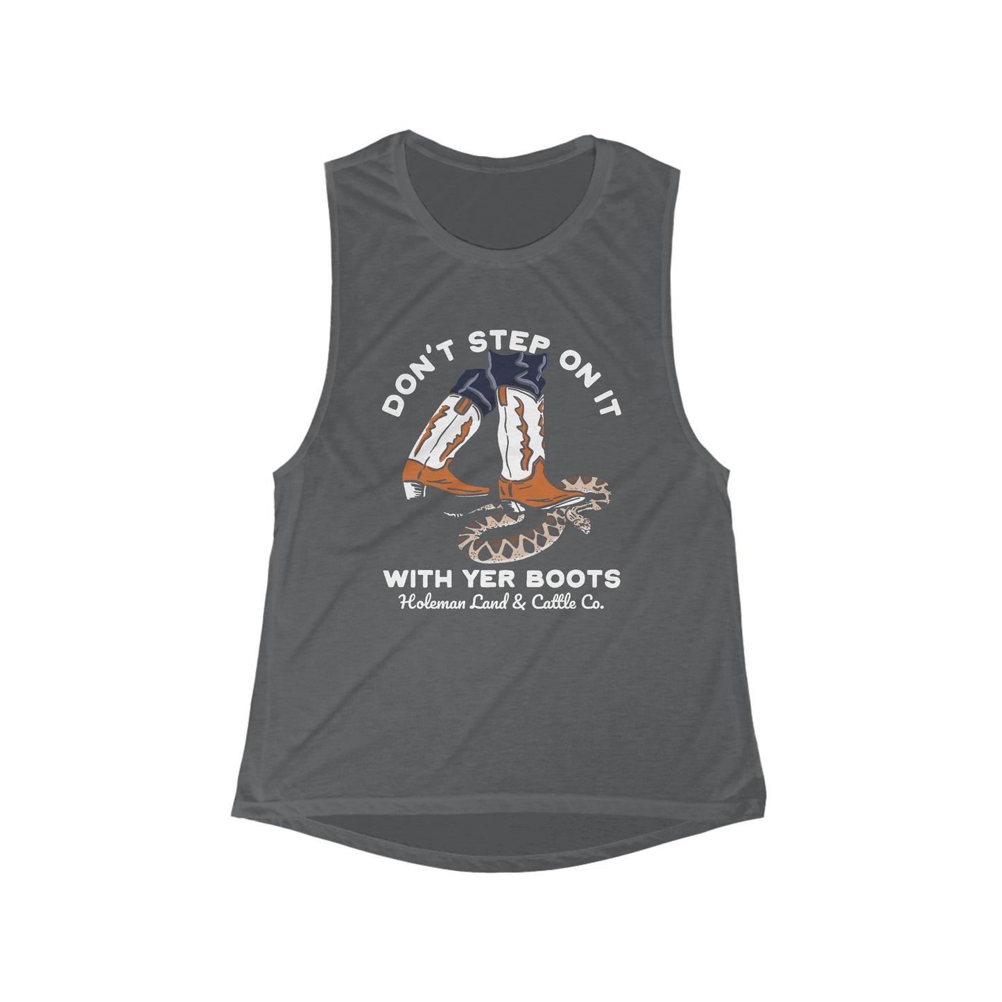 "Rattlesnake" Women's Flowy Muscle Tank