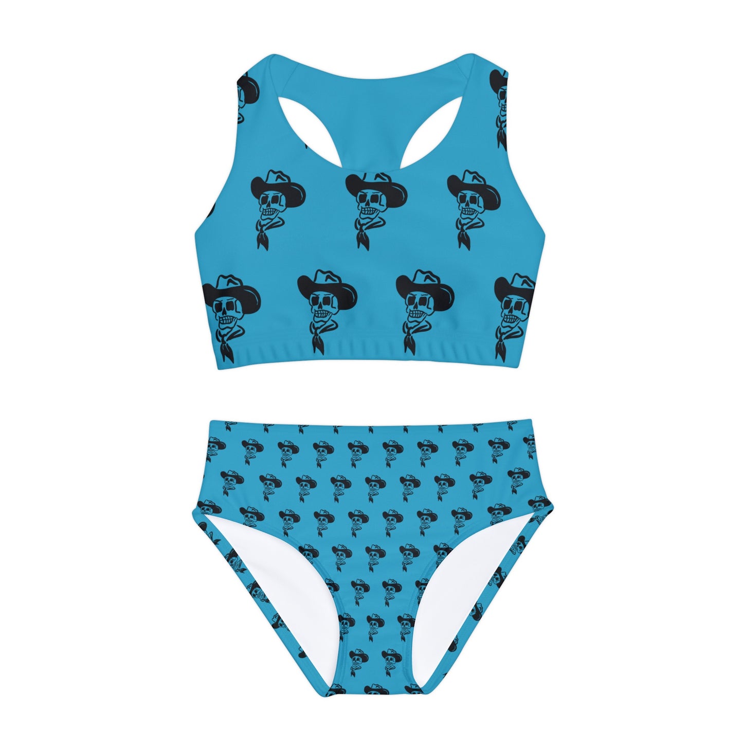 Blue Youth "Cowby Skull" Two Piece Swimsuit