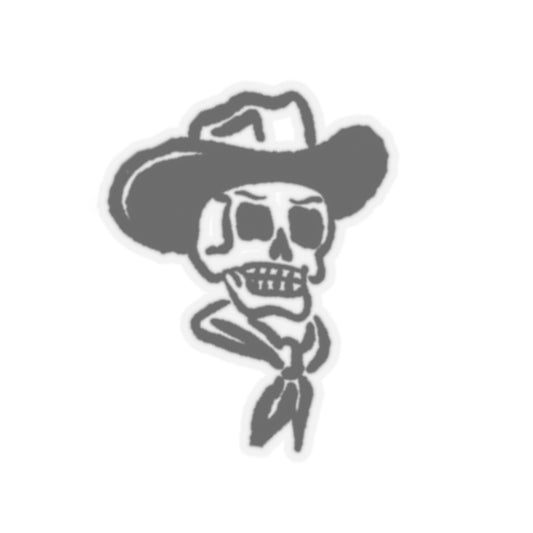 Sticker Cowboy Skull