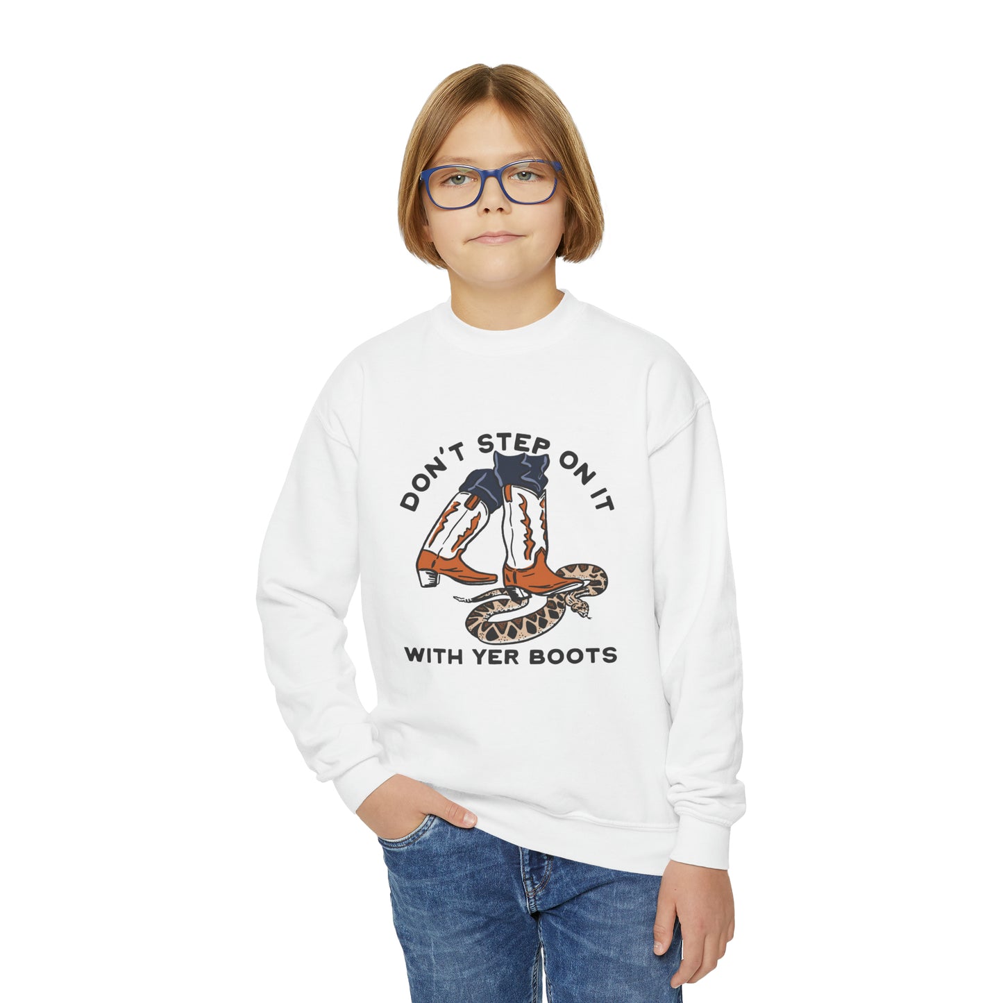 Youth "Rattlesnake" Crewneck Sweatshirt