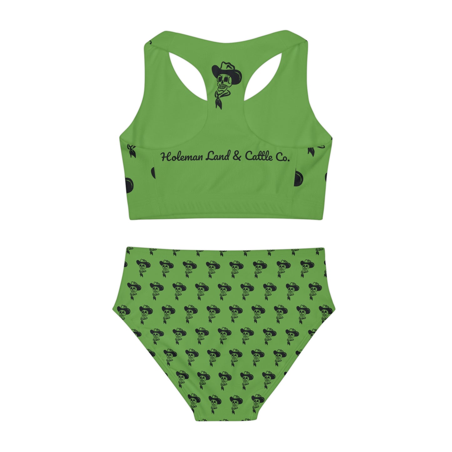 "Cowby Skull" Girls Two Piece Swimsuit