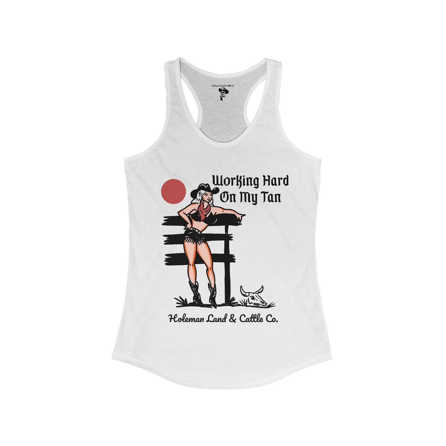 Women's "Workin' Hard" Racerback Tank