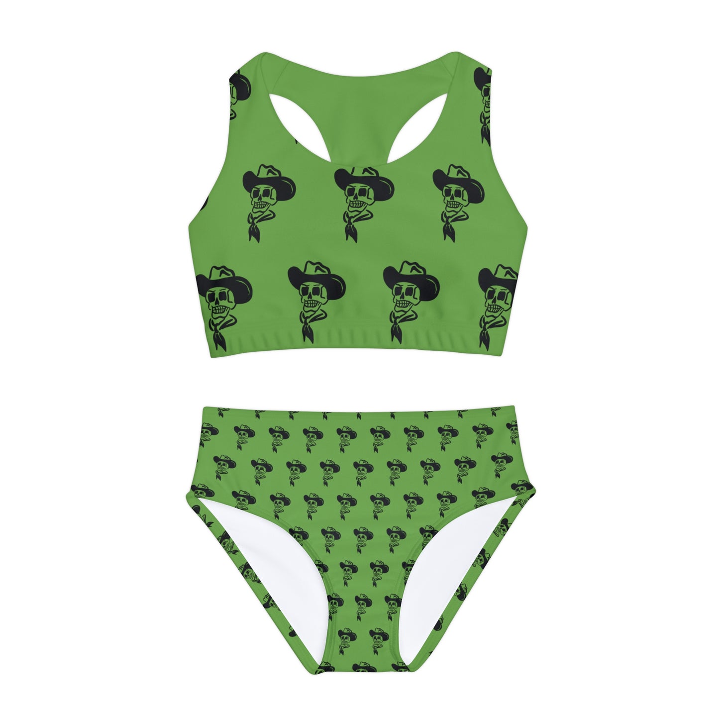 "Cowby Skull" Girls Two Piece Swimsuit