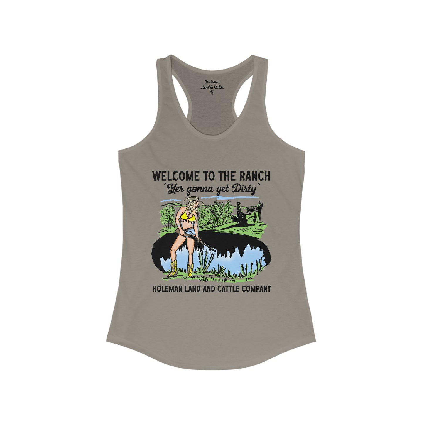 "Welcome to the Ranch" Women's Racerback Tank