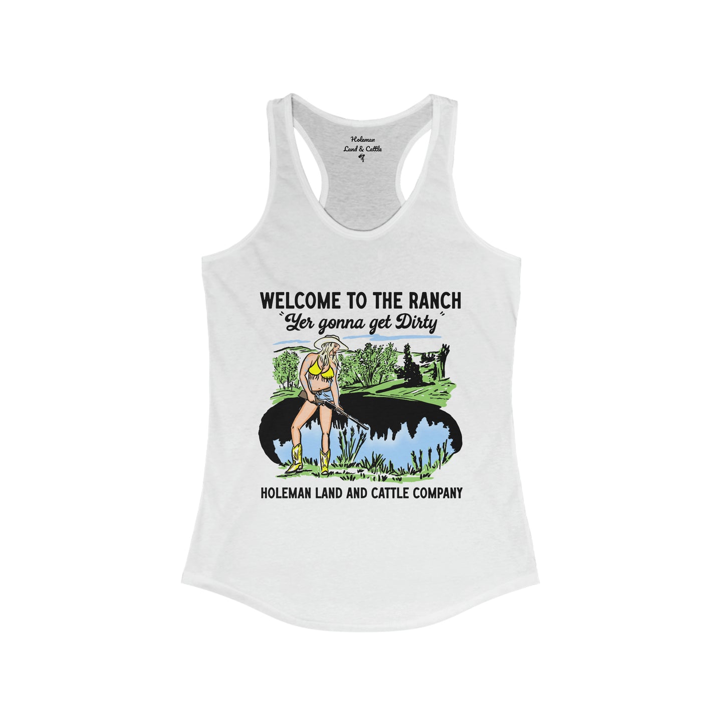 "Welcome to the Ranch" Women's Racerback Tank