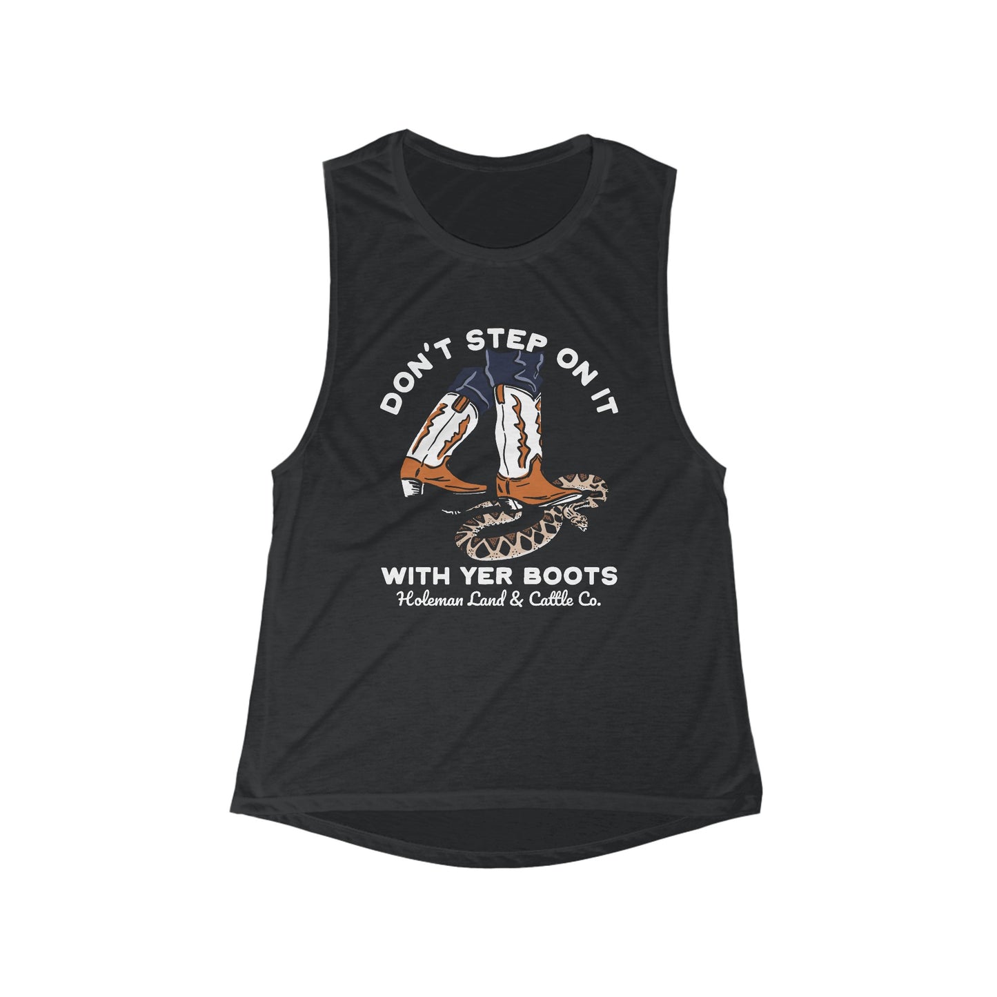 "Rattlesnake" Women's Flowy Muscle Tank