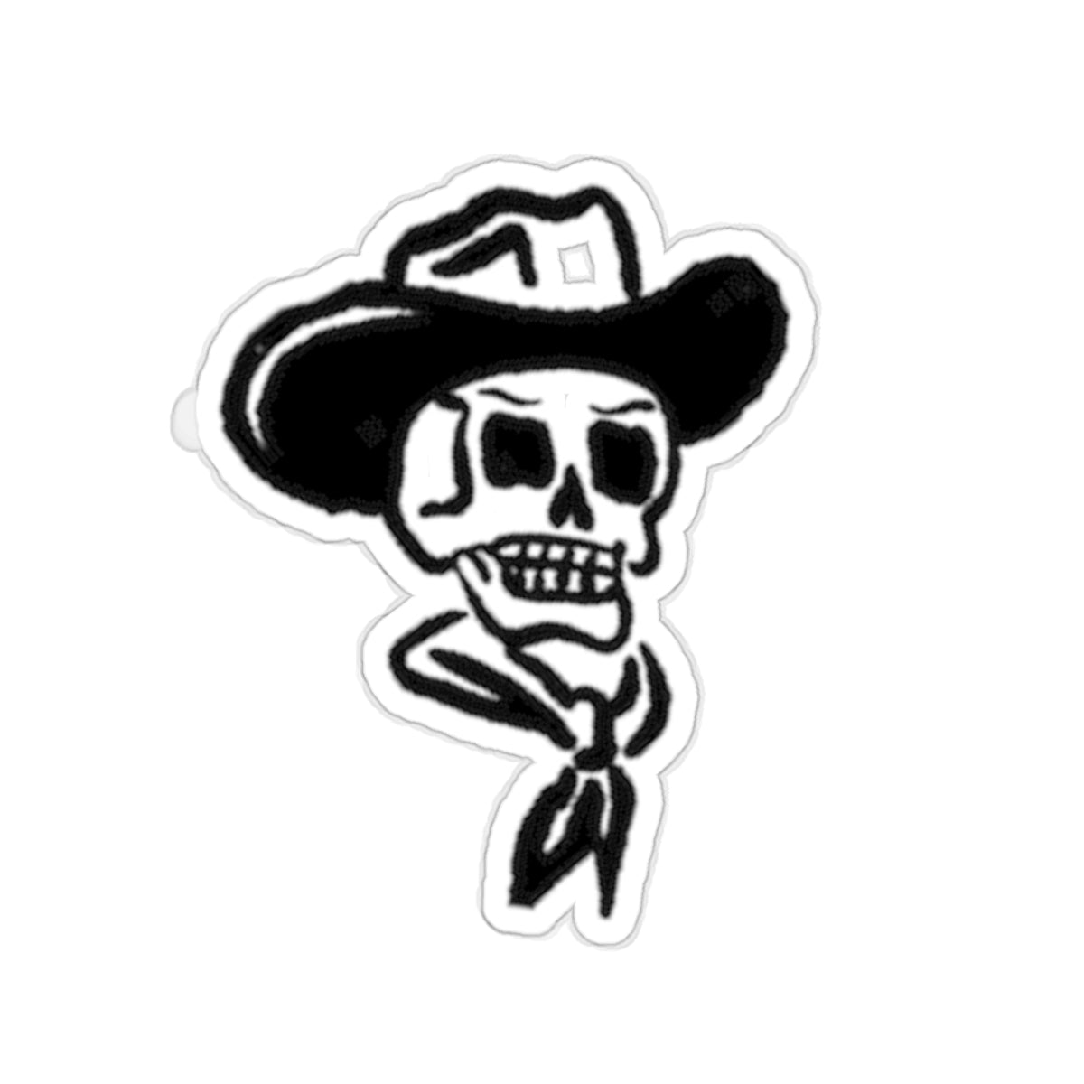 Sticker Cowboy Skull